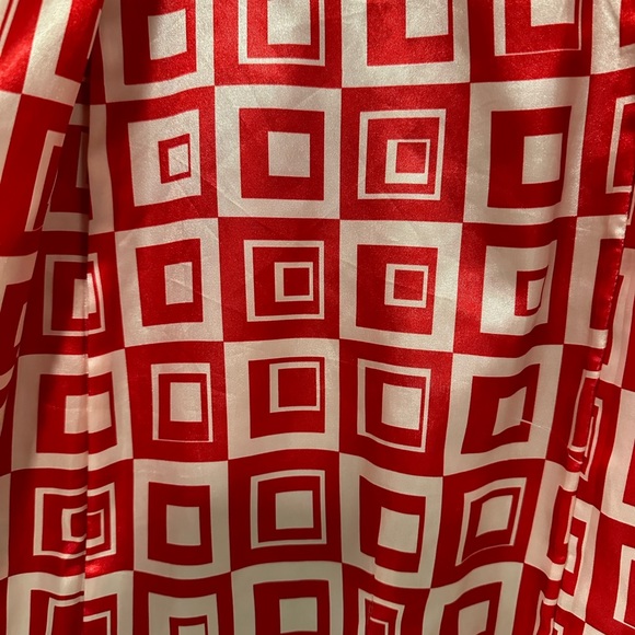 Women’s Tulle Red Pea Coat - Picture 3 of 6